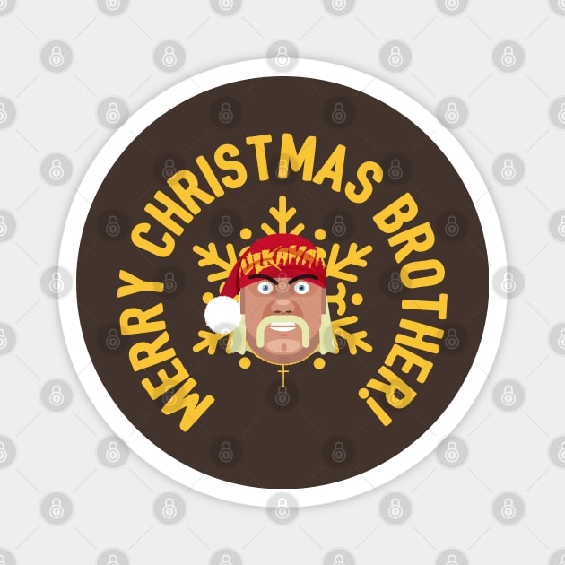 Santa with Muscles Magnet by FITmedia